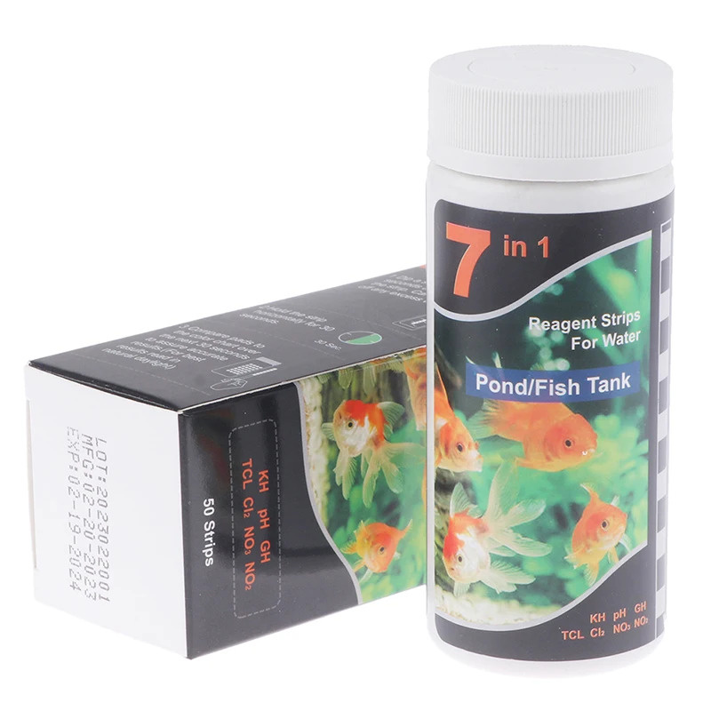 Aquarium Test Kit - 7-in-1 PH-teststrip, testkit voor aquariumzwembaden, aquarium,