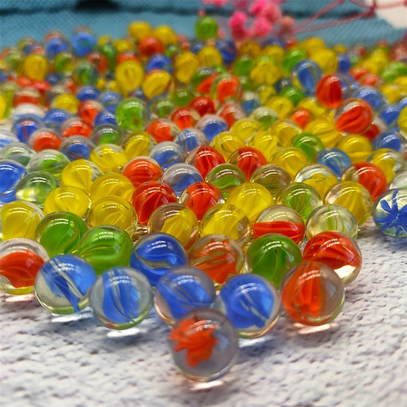 Aquarium Fish Game - 100/200PCS 14mm Kleurrijke Glazen Knikkers Speelgoed