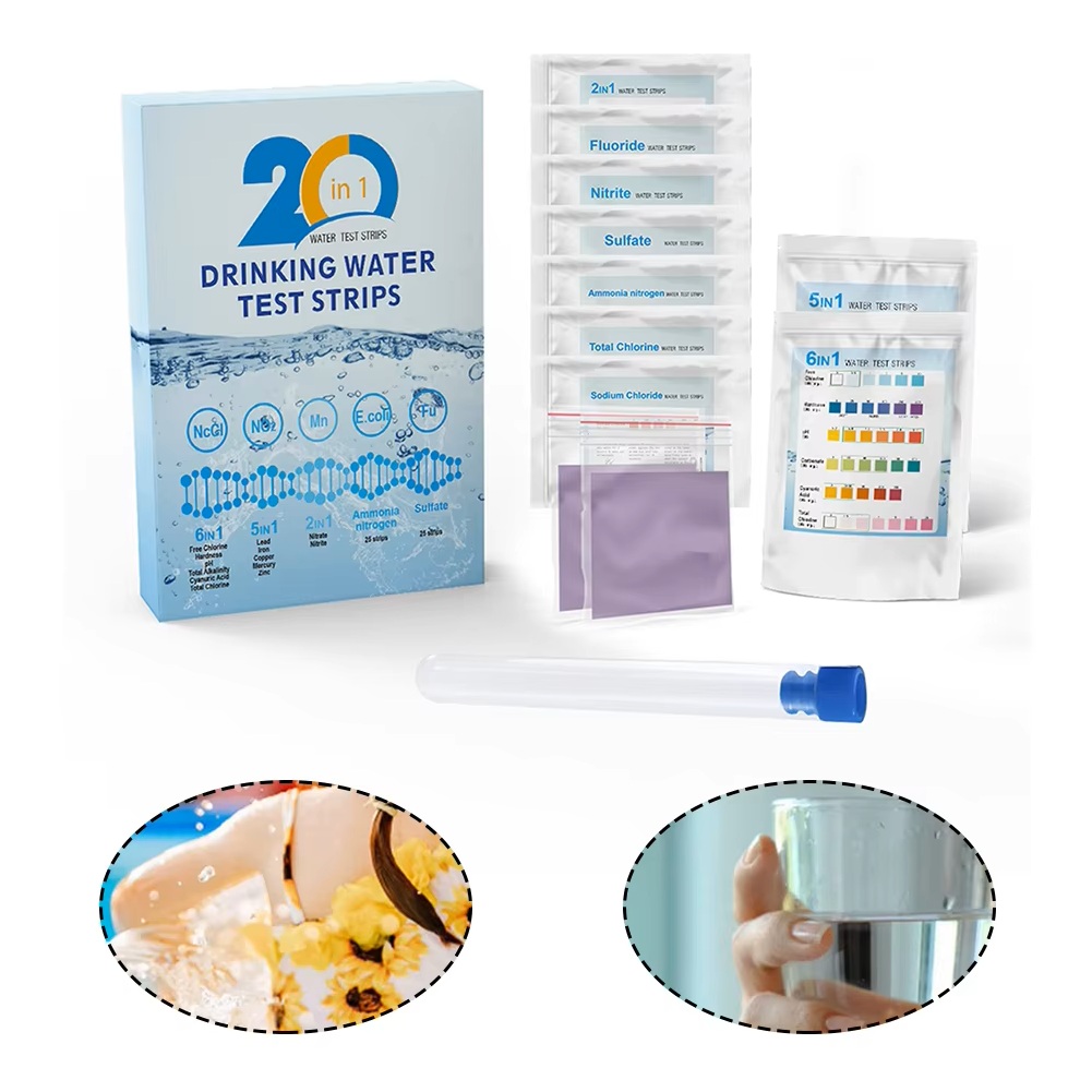 Aquarium Test Kit - YAGO 20-in-1 Waterteststrips Drinkwater Testkit voor