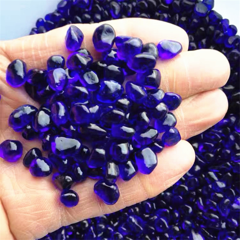 Aquarium Fish Colour - 1000g blauw glas grind gekleurde glazuur
