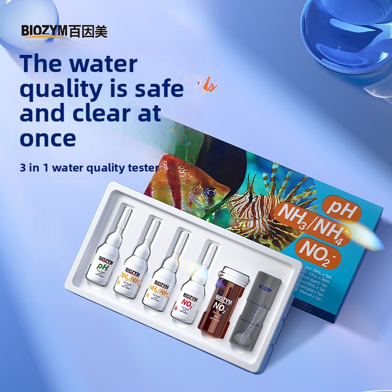 Aquarium Test Kit - BIOZYM Aquarium Test Kit-Nitrite/PH/Ammonia Waterkwaliteit Tester