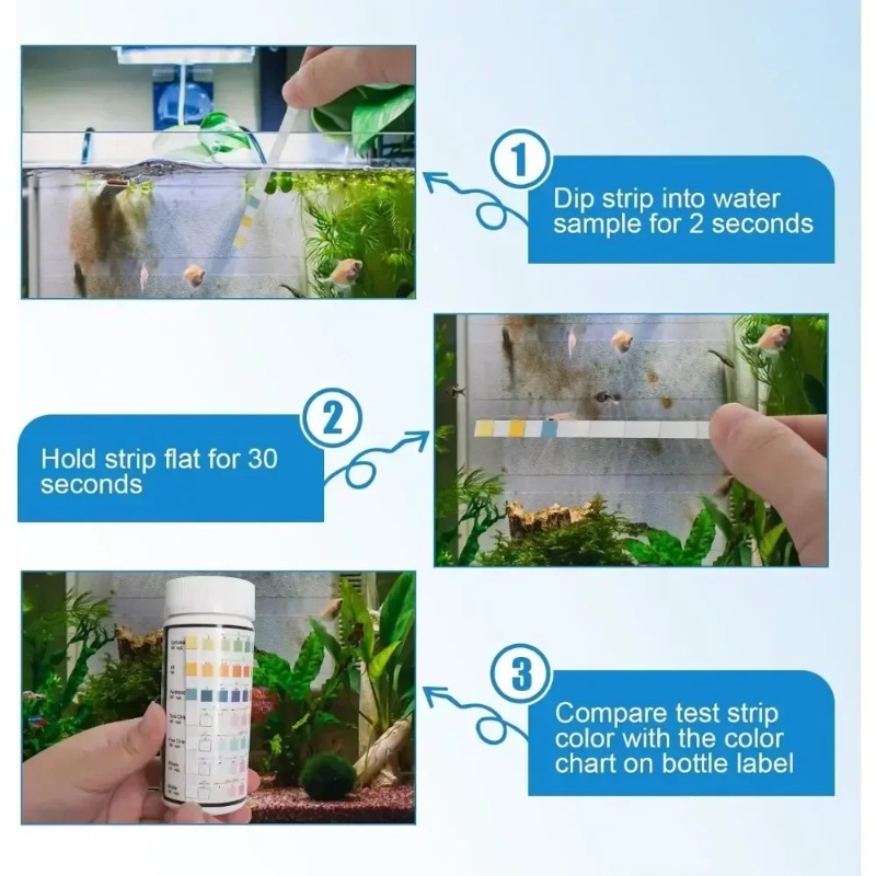 Aquarium teststrips zoetwater  - Aquarium Test Kit recensie en prijs