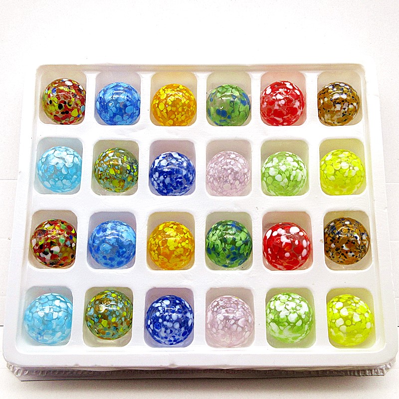 Glazen knikkers 16mm, kleurrij - Aquarium Fish Game recensie en prijs