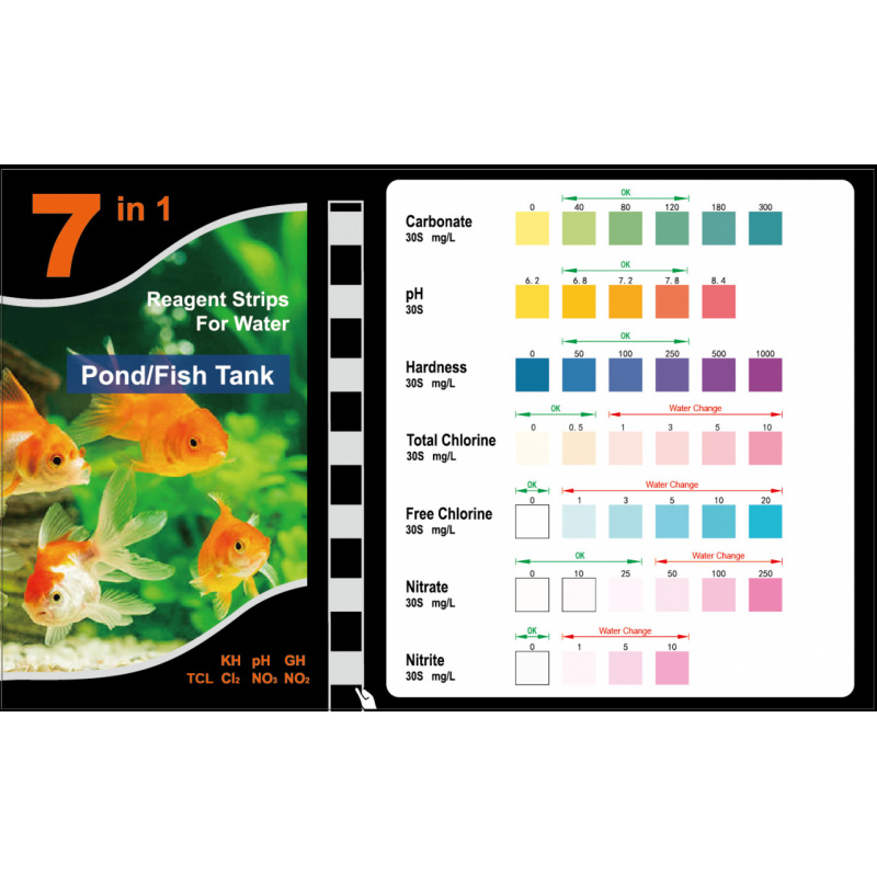 7-in-1 PH-teststrip, testkit v - Aquarium Test Kit recensie en prijs