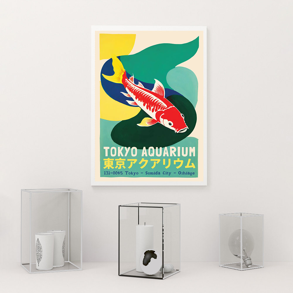 Moderne Tokyo Aquarium Tentoon - Aquarium Fish Poster recensie en prijs