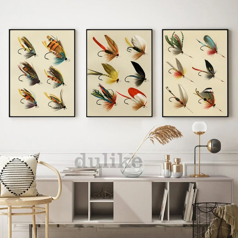 Vintage vliegvissen lokken pos - Aquarium Fish Poster recensie en prijs