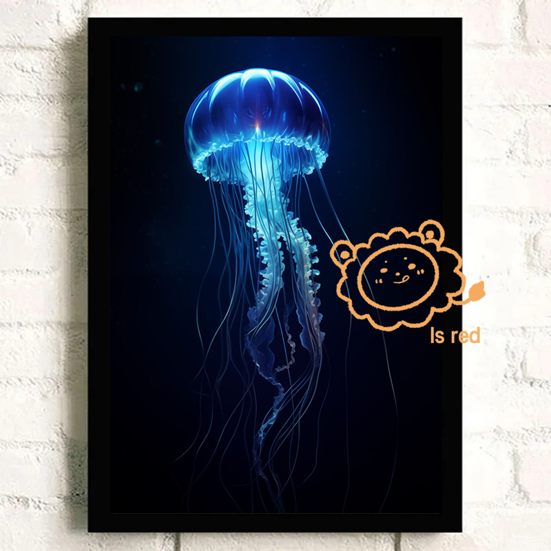 Onderwater Ruimte Poster Neon  - Aquarium Fish Poster recensie en prijs