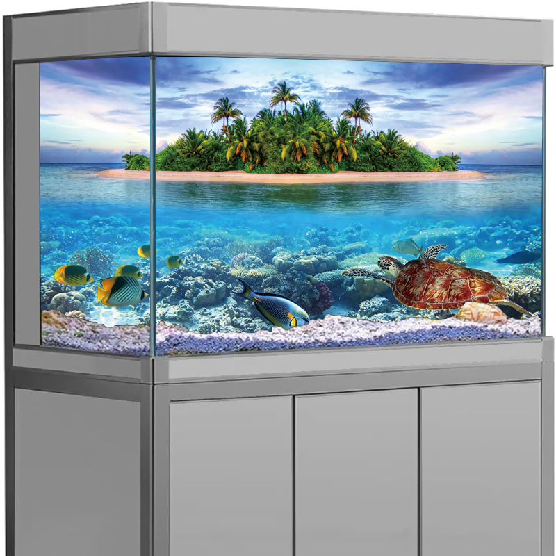 3D Tropisch Strand Oceaan Eila - Aquarium Fish Poster recensie en prijs