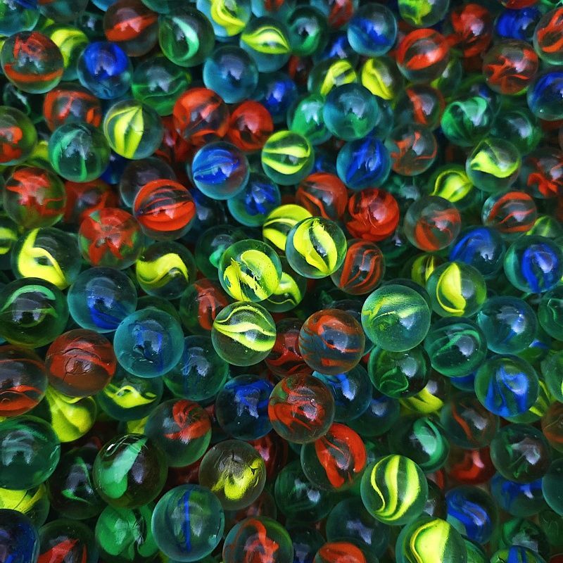 16mm Kleurrijke Glazen Knikker - Aquarium Fish Game recensie en prijs