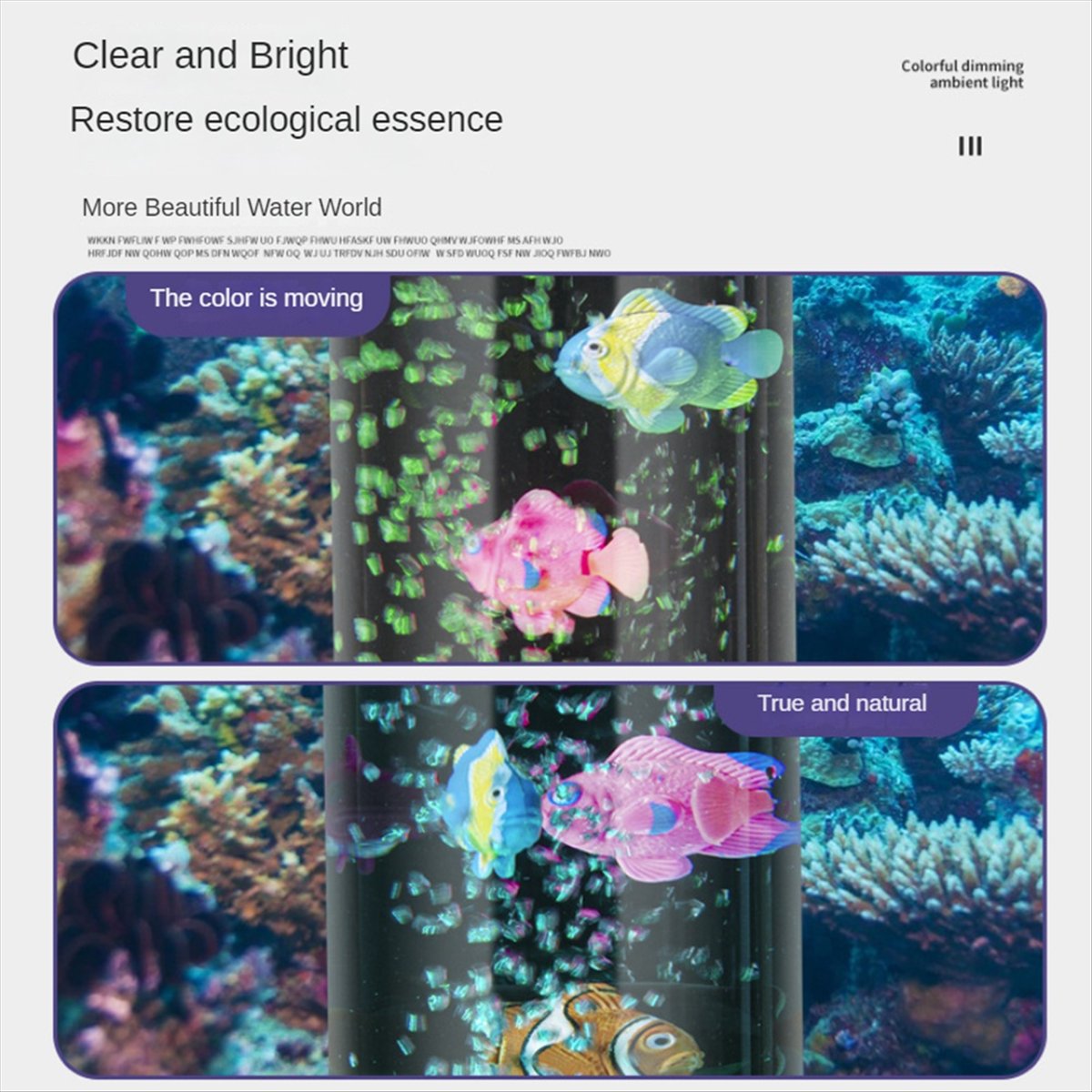 *A99Z Mini RGB Bubble Fish Lam - Aquarium Fish Colour recensie en prijs