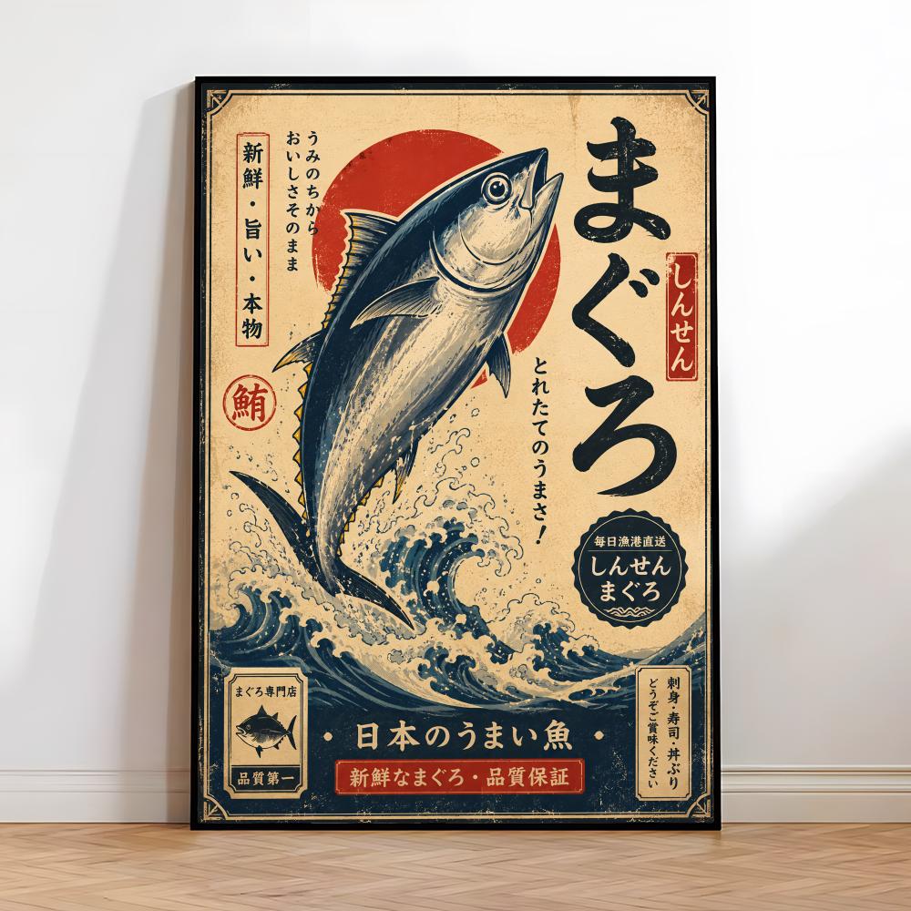 Vintage Japanse vis sushi Lami - Aquarium Fish Poster recensie en prijs