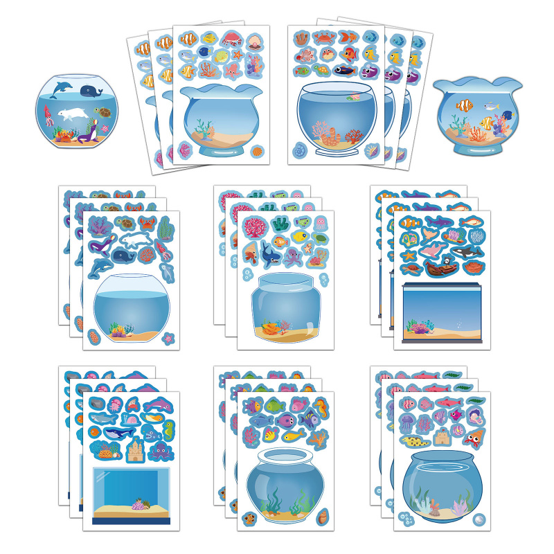 8 Stuks Leuke Cartoon Droom Aq - Aquarium Fish Game recensie en prijs